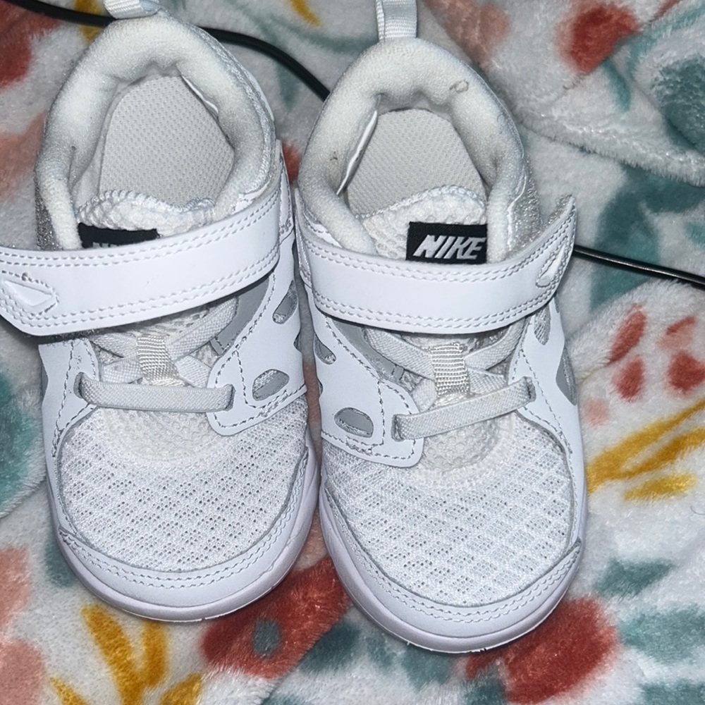 Toddler white Nikes